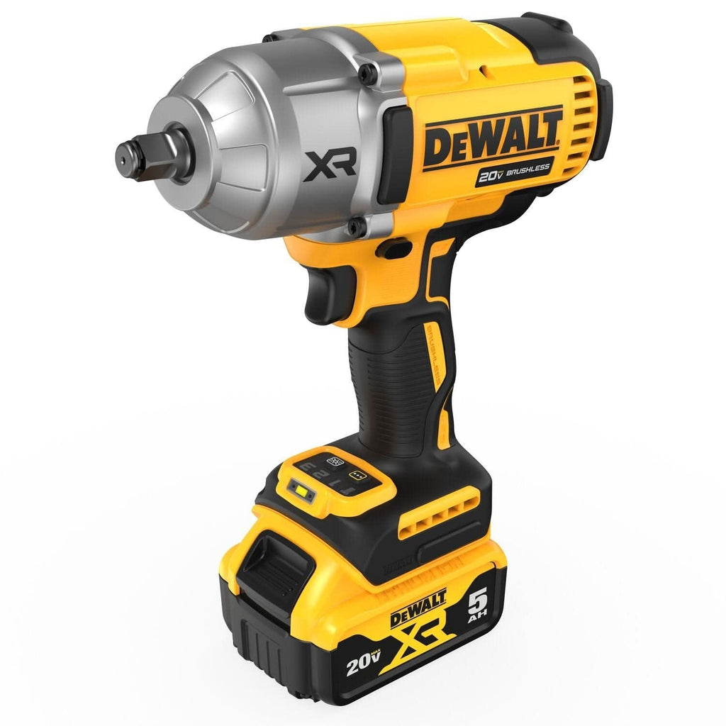 DeWalt DCF900P2 20V MAX XR 1/2" High Torque Impact Wrench with Hog Ring Anvil 5.0Ah Kit