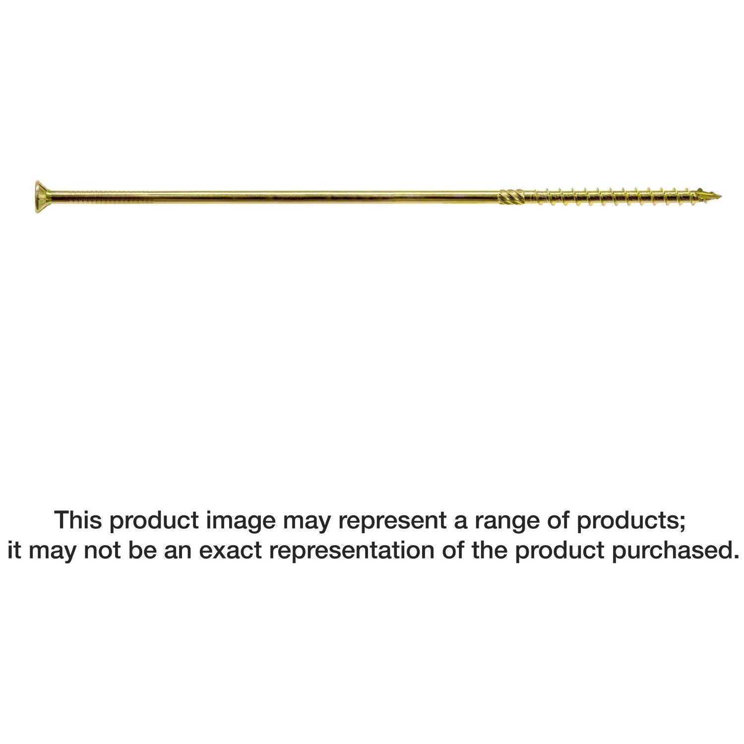 Simpson Strong-Tie SDCP221134 Strong-Drive SDCP TIMBER-CP Screw, 0.315-in. x 11-3/4-in. T40, Yellow Zinc, 250-Pack
