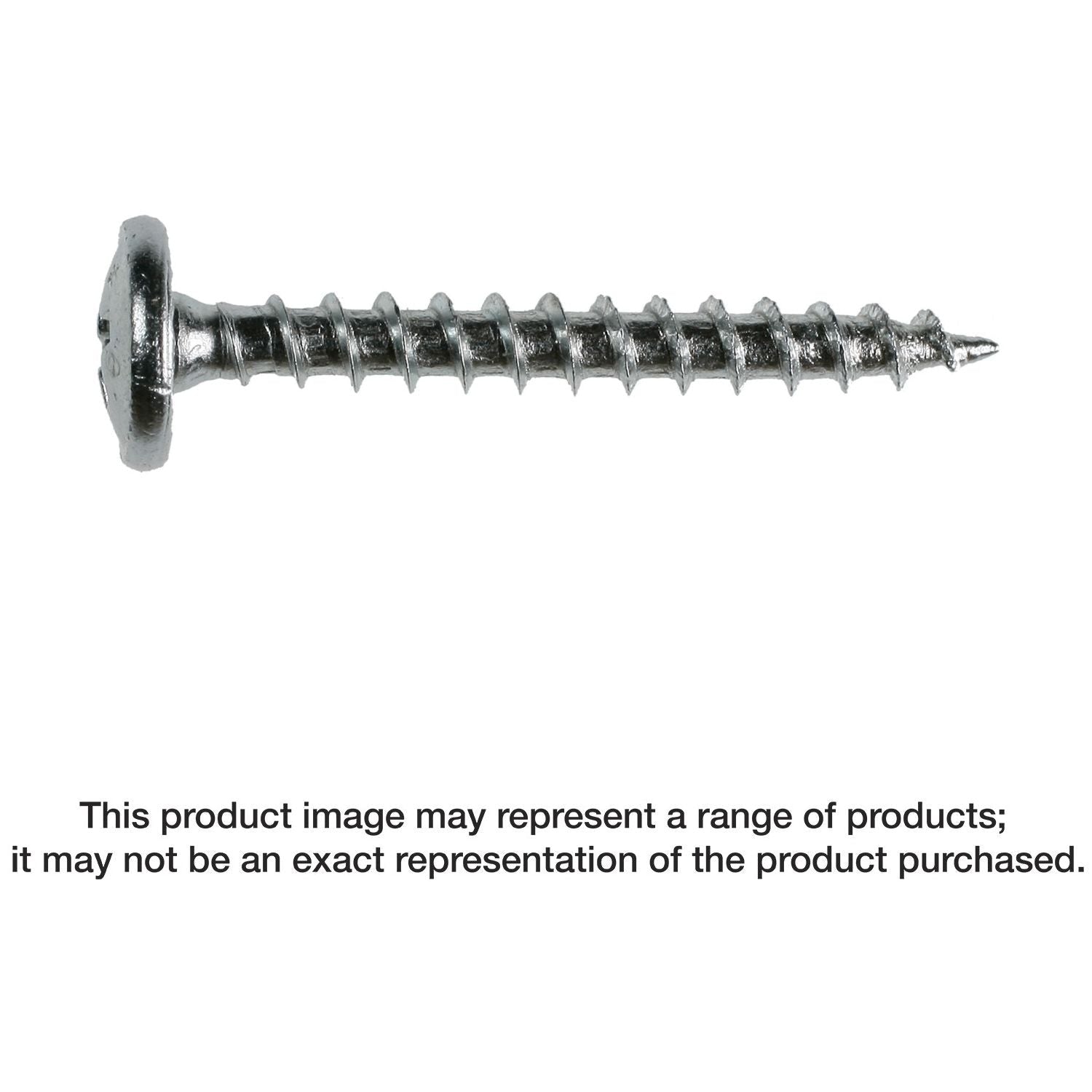 Simpson Strong-Tie SD8X1.25-R Wafer-Head Screw, #8 x 1-1/4-in. #2 Phillips, Clear Zinc Coating, 100-Pack