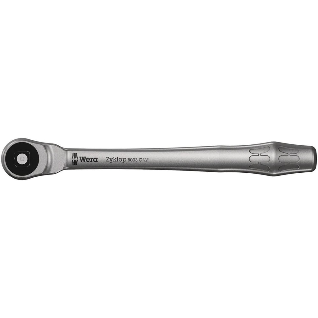 Wera 8003 C Zyklop Metal Ratchet With Push-Through Square And 1/2-in. Drive, 1/2-in.x281-mm.