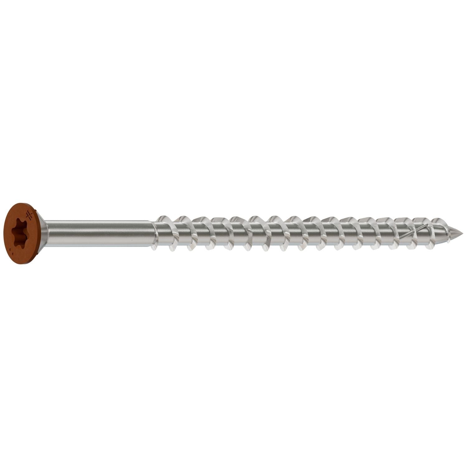 Simpson Strong-Tie S10300WPBTN01 Deck-Drive DWP WOOD SS Screw, #10 x 3-in. T-25, Flat Head, Type 305, Tan 01, 1750-Pack