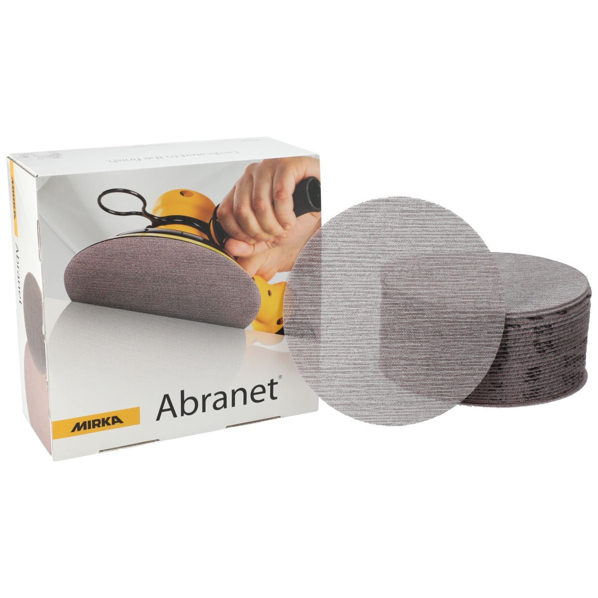 Mirka Abranet 7-in. P80 Grip Net Sanding Discs, 50-Pack for Dust-Free Sanding (9A-227-080)