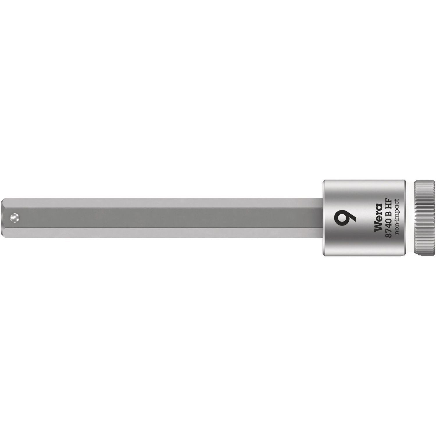 Wera 8740 B Hf Zyklop Bit Socket With Holding Function, 3/8-in. Drive, 9x100-mm.