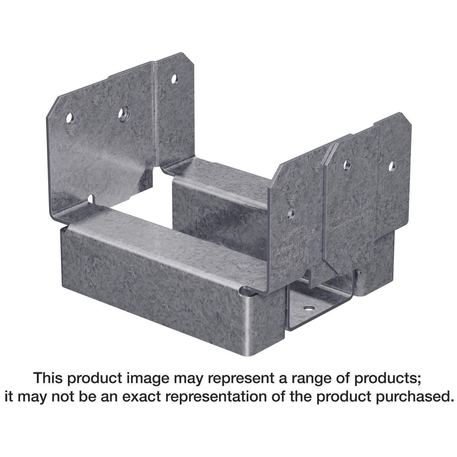 Simpson Strong-Tie ABA44RZ ABA ZMAX Galvanized Adjustable Standoff Post Base for 4x4 Rough
