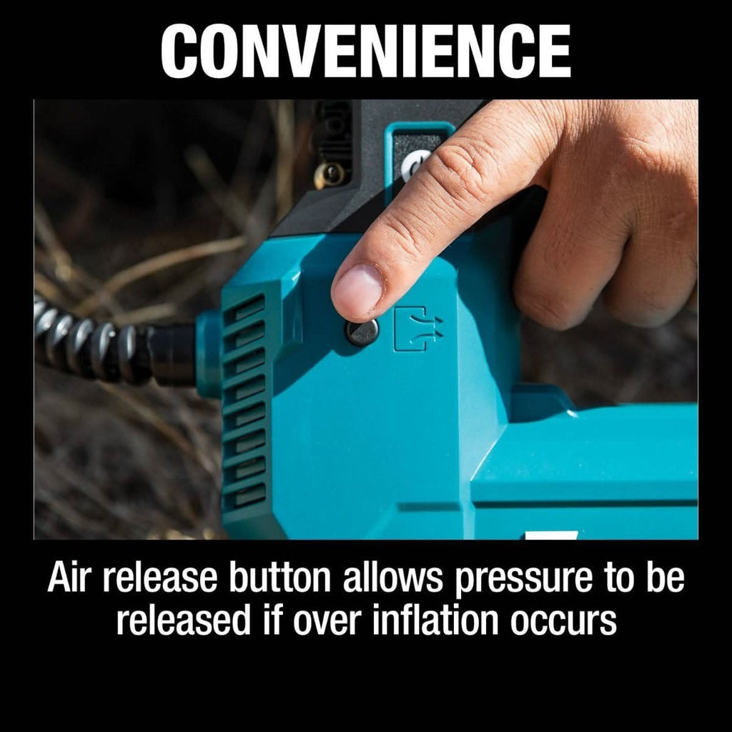 Makita DMP181ZX 18V LXT Lithium-Ion Cordless High-Pressure Inflator with 5.0Ah Battery