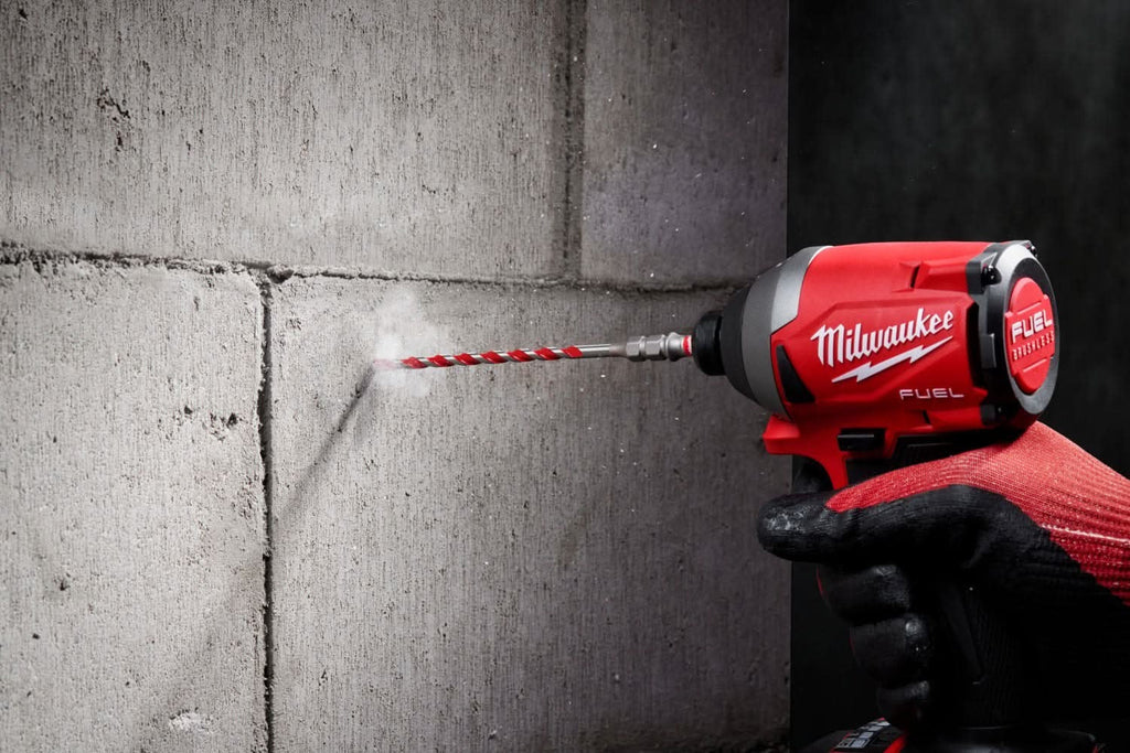 Milwaukee 48-20-9097 7PC. SHOCKWAVE Impact Duty Carbide Hammer Drill Bit Concrete Screw Install Set