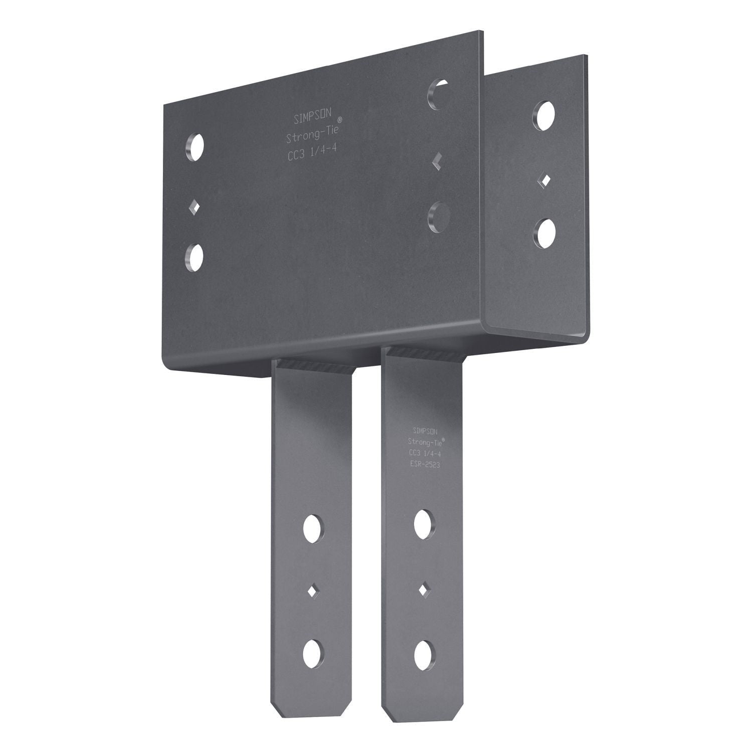 Simpson Strong-Tie CC3 1/4-4 CC Column Cap for 3-1/8-in. Beam, 4x Post