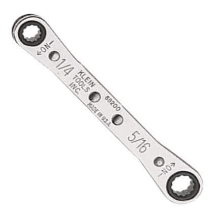 Klein 68200 Ratcheting Box Wrench - 1/4" X 5/16"