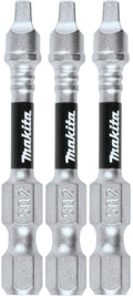 Makita E-00804 Impact XPS #2 Square 2" Power Bit, 3/pk