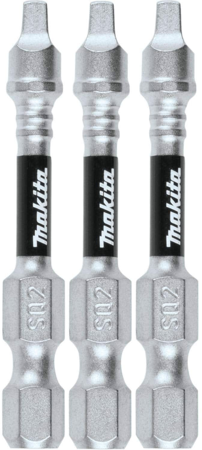 Makita E-00804 Impact XPS #2 Square 2" Power Bit, 3/pk