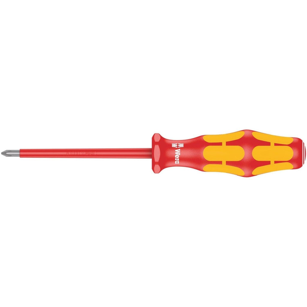 Wera 162 I Ph VDE Insulated Screwdriver For Phillips Screws, Ph 0x80-mm.