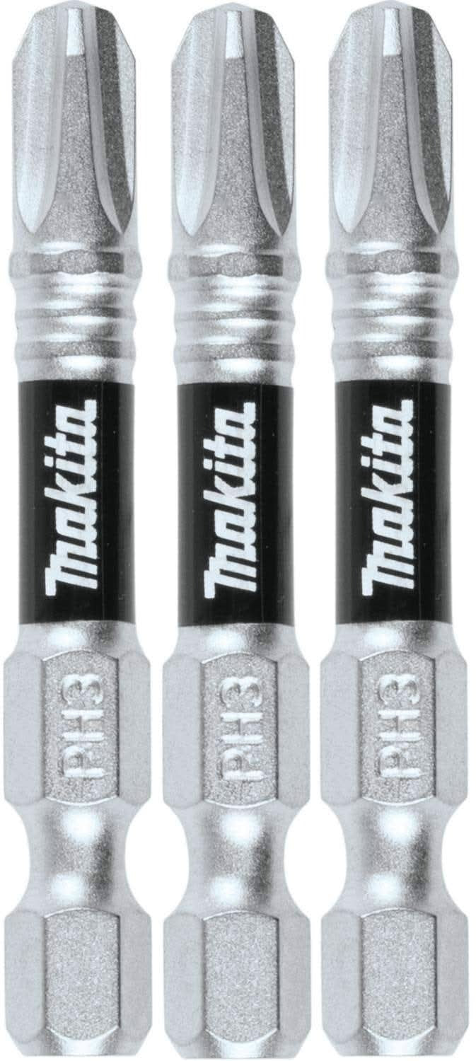 Makita E-00789 Impact XPS #3 Phillips 2" Power Bit, 3/pk