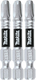 Makita E-00789 Impact XPS #3 Phillips 2" Power Bit, 3/pk