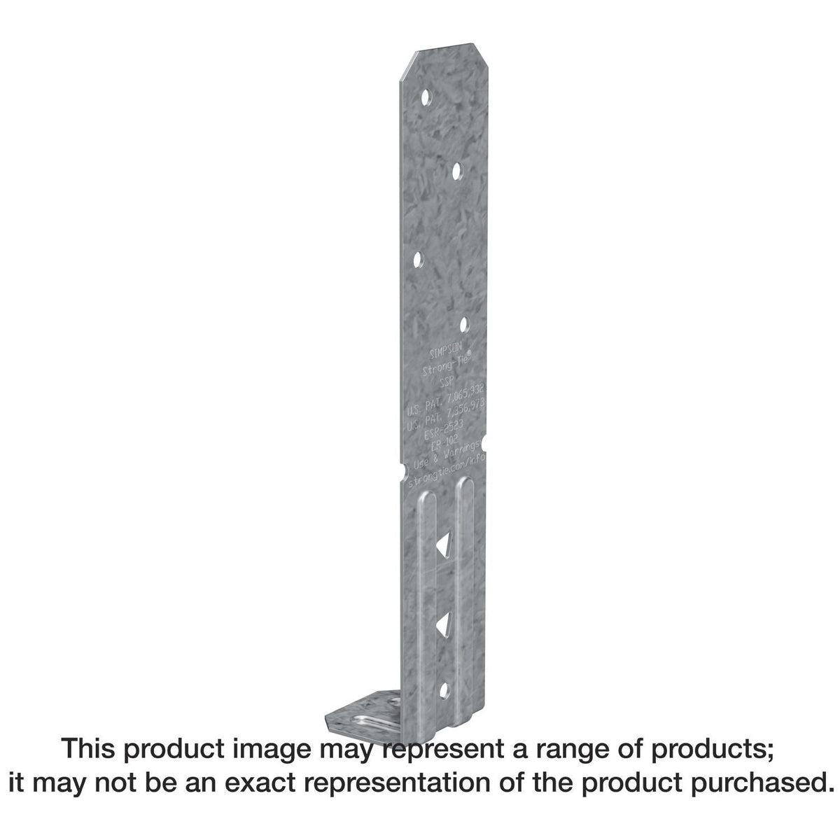 Simpson Strong-Tie SSP SSP 18-Gauge Galvanized Single Stud Plate