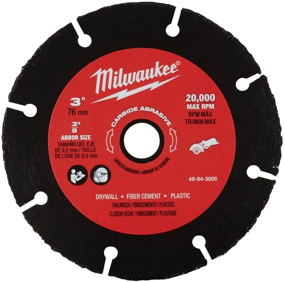 Milwaukee 2522-21XC M12 FUEL 3 in. Compact Cut Off Tool 4.0Ah Kit w/ 3-Pack Blades