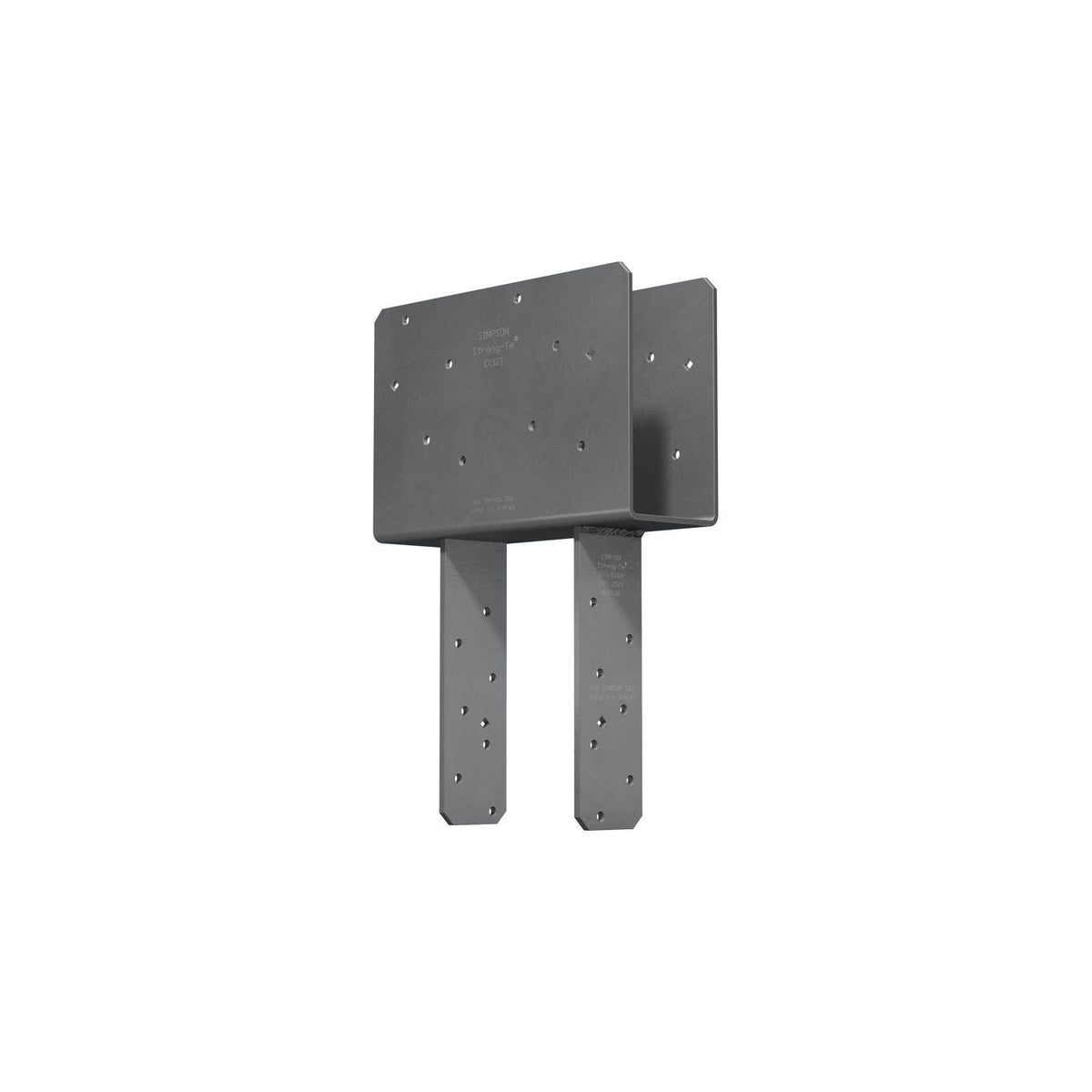 Simpson Strong-Tie CCQ3-6SDS2.5HDG CCQ HDG Column Cap for 3-1/8-in. Beam, 6x Post with Strong-Drive SDS Screws