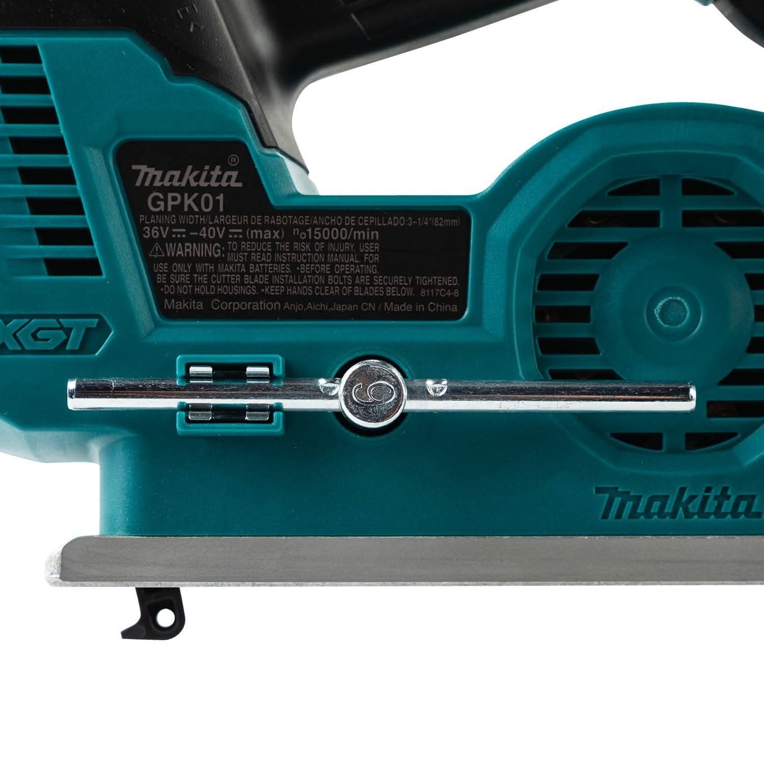 Makita GPK01Z 40V max XGT Brushless Cordless 3-1/4" Planer, AWS Capable, Tool Only