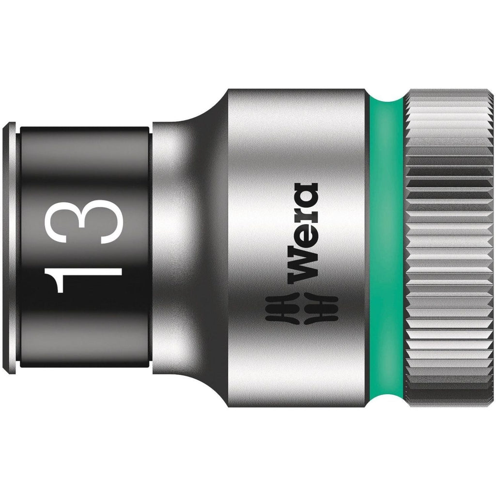Wera 8790 Hmc Hf Zyklop Socket With 1/2-in. Drive With Holding Function, 13x37-mm.