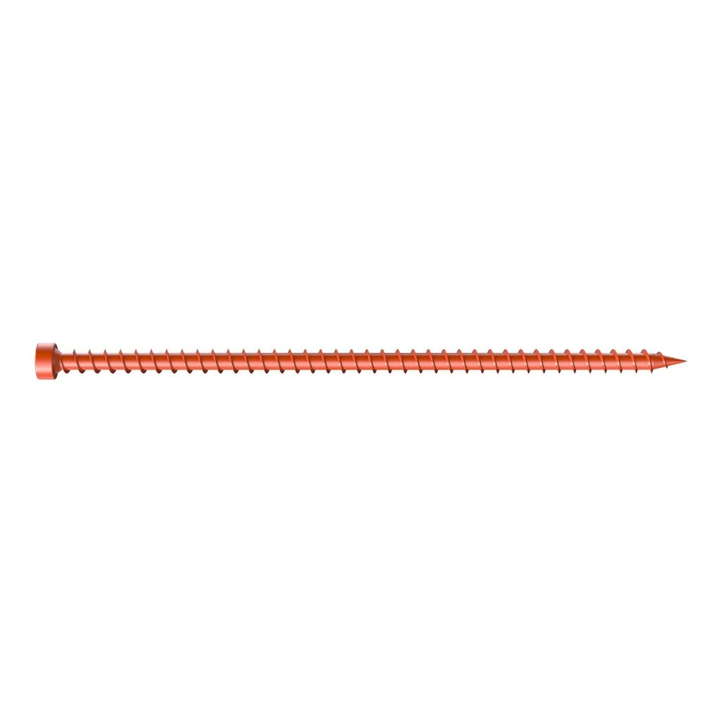 Simpson Strong-Tie Strong-Drive SDWC TRUSS Screw, .155-in. x 6-in. T30 Clear-Zinc Coat, Orange, 50-Pack (SDWC15600-KT)