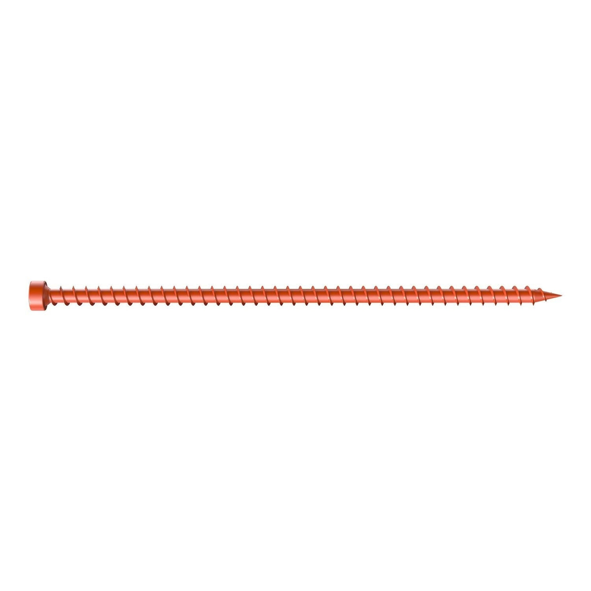 Simpson Strong-Tie Strong-Drive SDWC TRUSS Screw, .155-in. x 6-in. T30 Clear-Zinc Coat, Orange, 50-Pack (SDWC15600-KT)