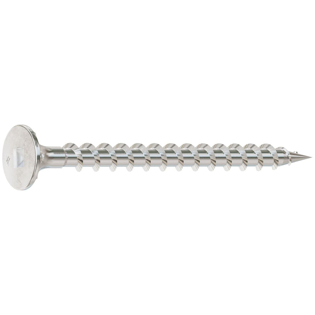 Simpson Strong-Tie T08C225WQC Fiber-Cement Screw, #8 x 2-1/4-in. #2 Square Wafer-Head, Type 316, 2000-Pack