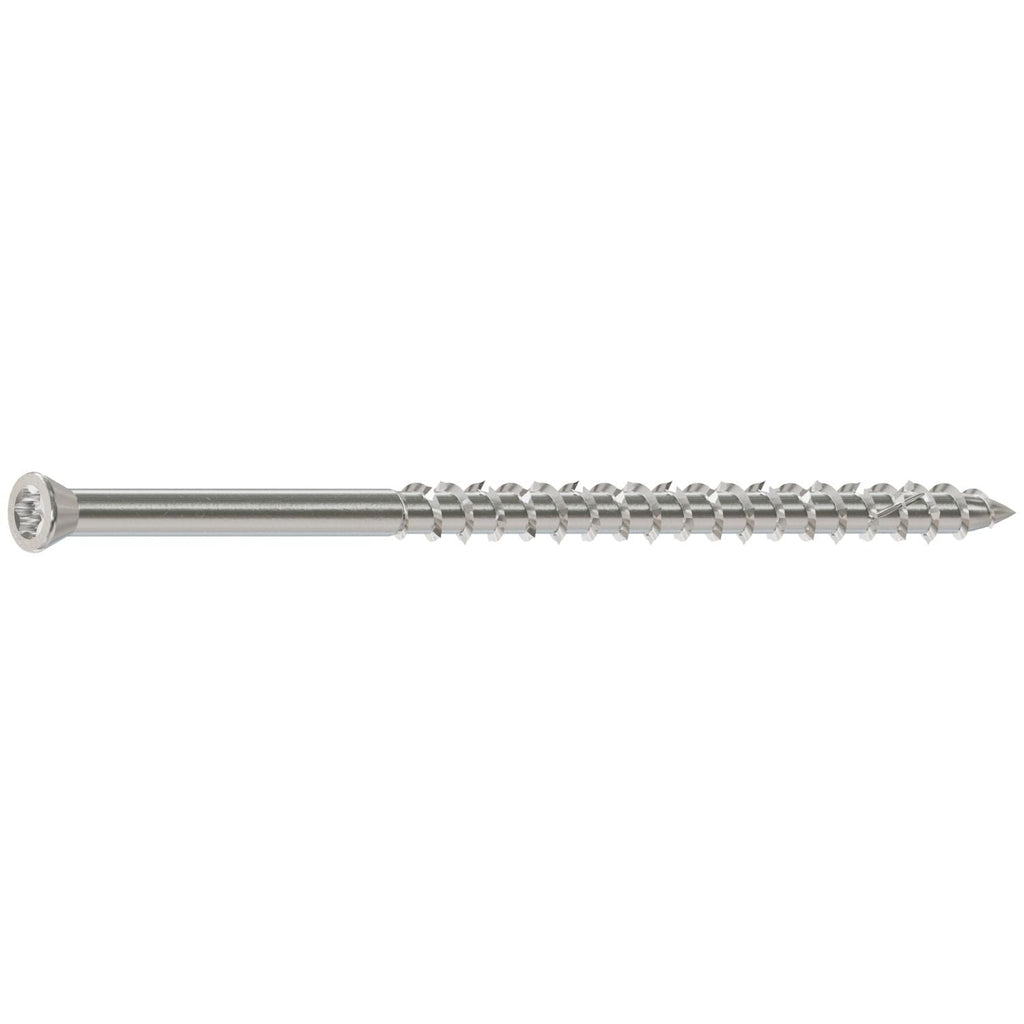 Simpson Strong-Tie S09350WP1 Deck-Drive DWP WOOD SS Screw, #9 x 3-1/2-in. T-20, Trim Head, Type 305, 1-lb.