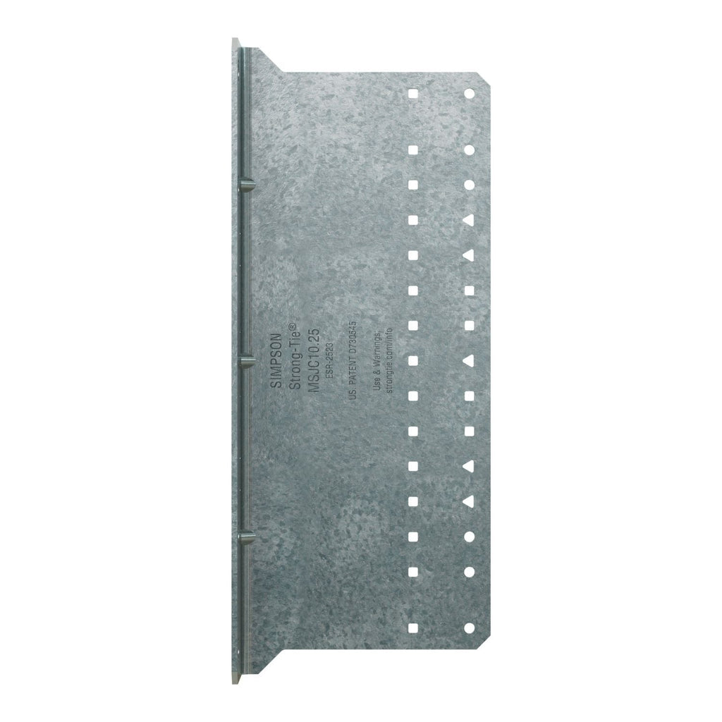 Simpson Strong-Tie MSJC10.25-R15 MSJC 2-in. x 4-1/2-in. x 10-1/4-in. 12-Gauge Galvanized Steel-Joist Connector, 15-Pack