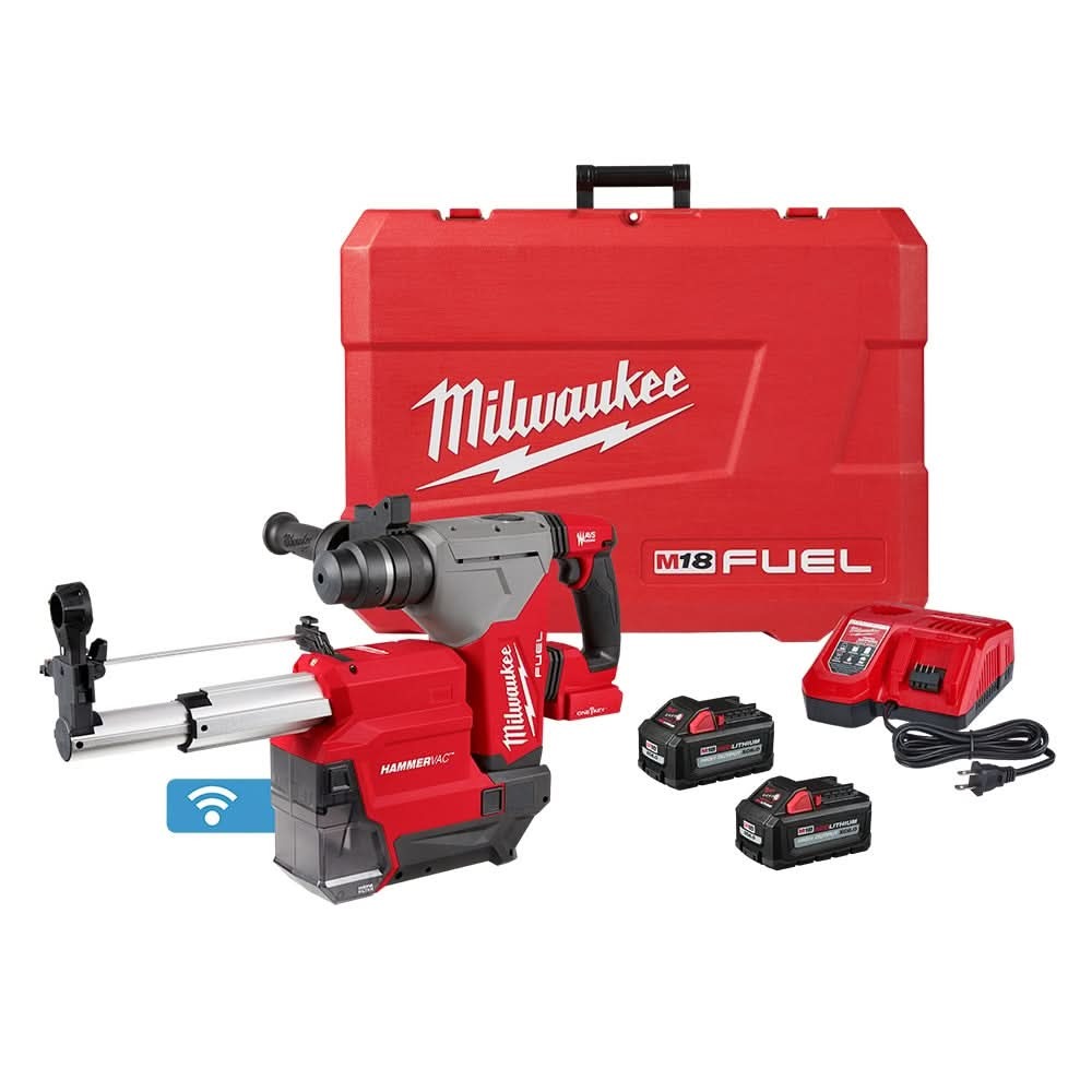 Milwaukee 2915-22DE M18 FUEL 1-1/8-in. SDS Plus Rotary Hammer Dust Extractor Kit