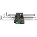 Wera 950/9 Hex-Plus 4 L-Key Set, Metric, Chrome-Plated, 9-Pieces