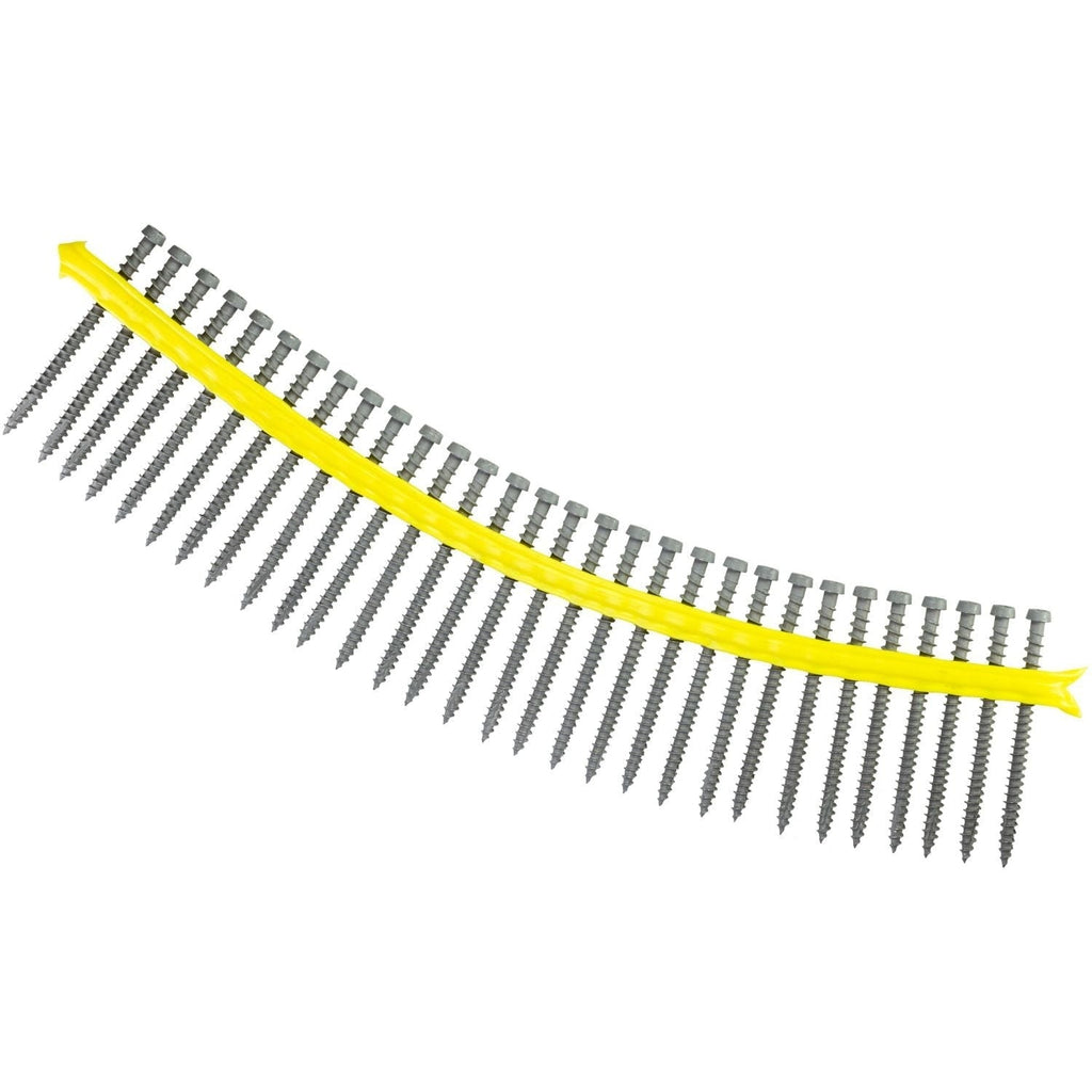 Simpson Strong-Tie DCU234SGR Deck-Drive DCU COMPOSITE Screw (Collated), #10 x 2-3/4-in. Quik Guard Gray, 1000-Pack