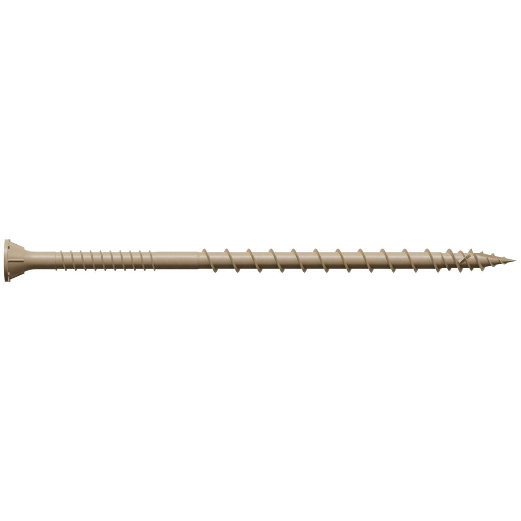 Simpson Strong-Tie DSVT4MB Deck-Drive DSV WOOD Screw, #10 x 4-in. T-25, Flat Head, Quik Guard, Tan, 1000-Pack