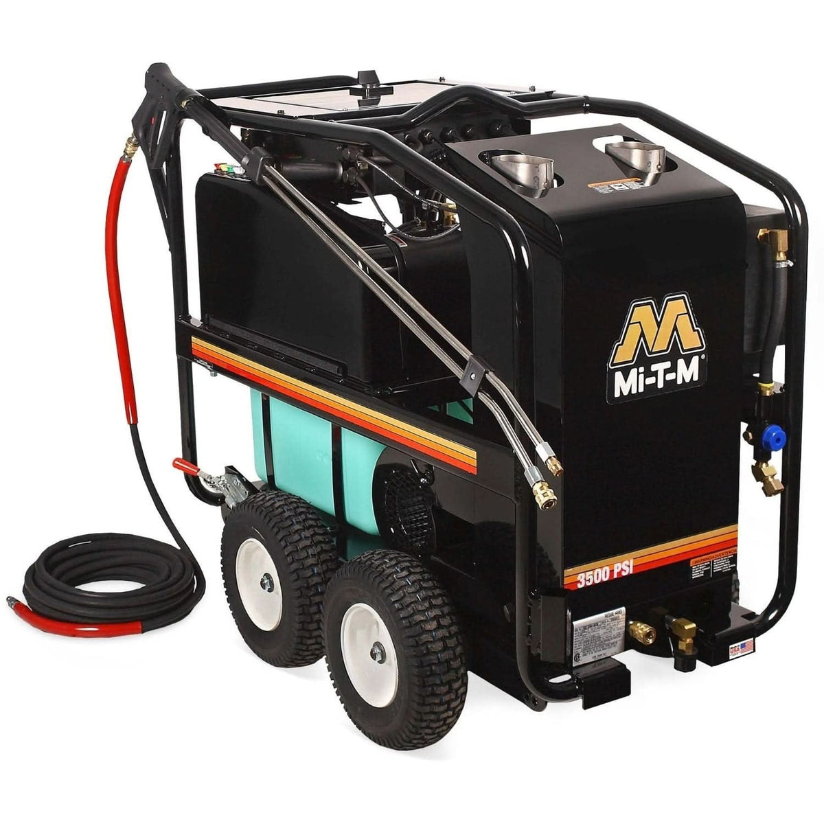 Mi-T-M HSE-3504-0M30 HSE Series 3500 PSI Electric Belt Drive Hot Water Pressure Washer