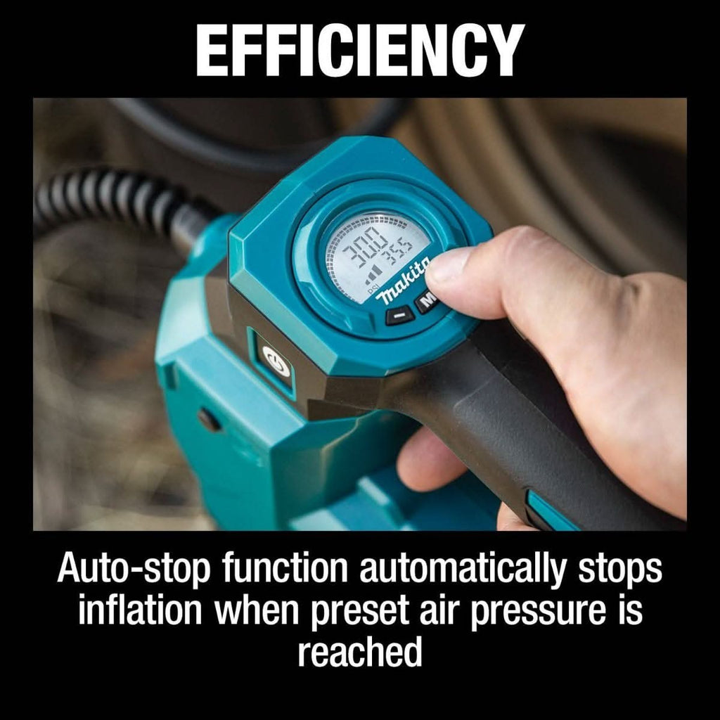 Makita DMP181ZX 18V LXT Lithium-Ion Cordless High-Pressure Inflator with 5.0Ah Battery