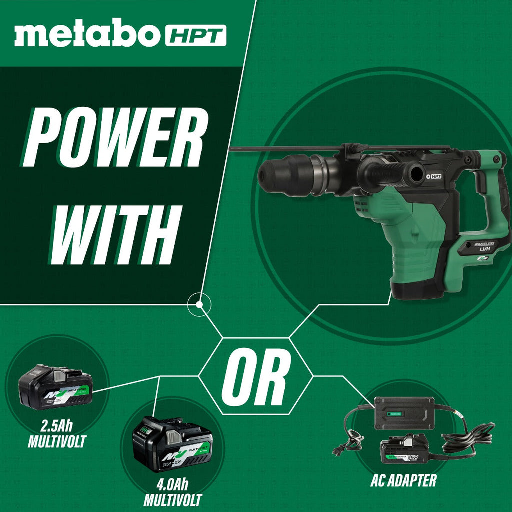 Metabo HPT 36V MultiVolt 1-9/16 Inch SDS Max Rotary Hammer (Bare Tool) (PROMO)