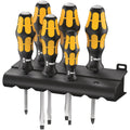 Wera 932/6 Screwdriver Set Kraftform Wera: Chiseldriver And Rack, 6-Pieces