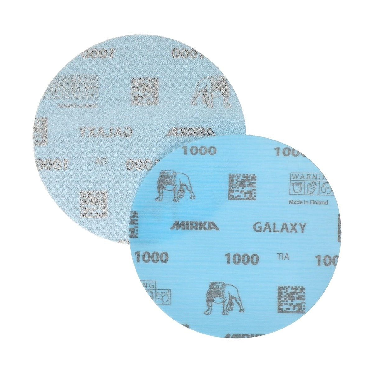 Mirka Galaxy 5-in. 1000 Grit Hook and Loop Sanding Discs, 50-Pack, No-Hole for Random Orbital Sanders (FY-612-1000)