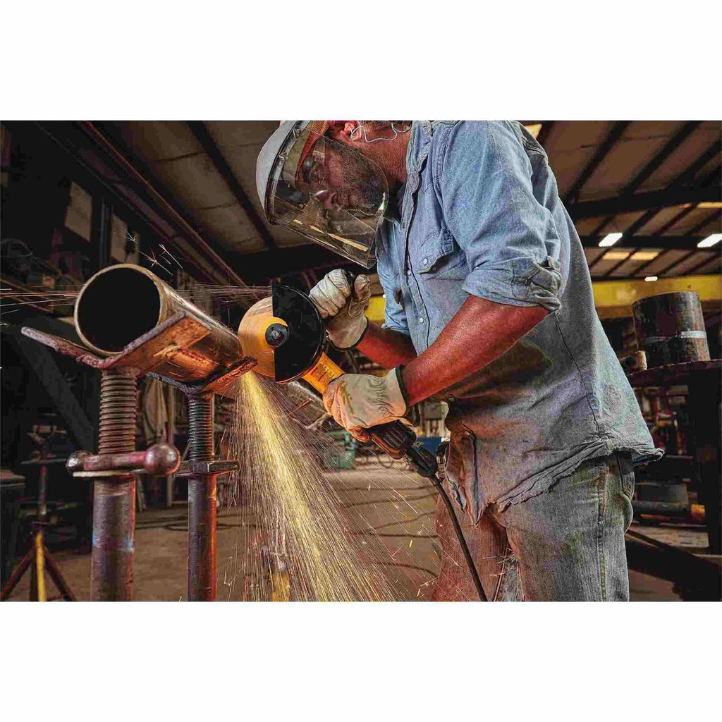 DeWalt DWE43244N Corded 5 In. / 6 In. Brushless Paddle Switch Small Angle Grinder With Kickback Brake, No Lock