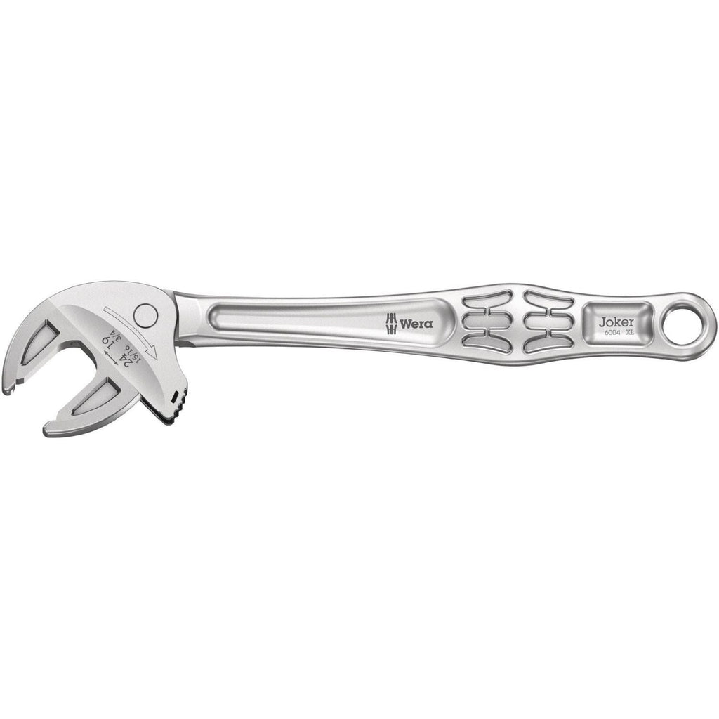 Wera 6004 Joker XL Self-Setting Spanner, 19; 20; 21; 22; 24x3/4; 25/32; 13/16; 7/8; 15/16-in.x256-mm.