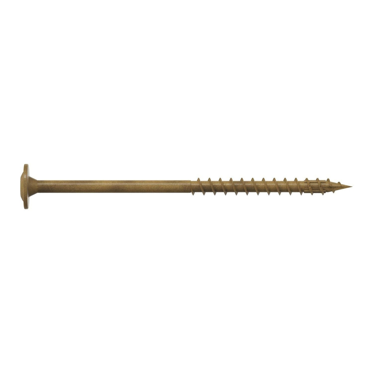 Simpson Strong-Tie CBT08300R50 Wafer-Head Construction Screw, #8 x 3-in. T20, Quik Guard, Tan, 50-Pack