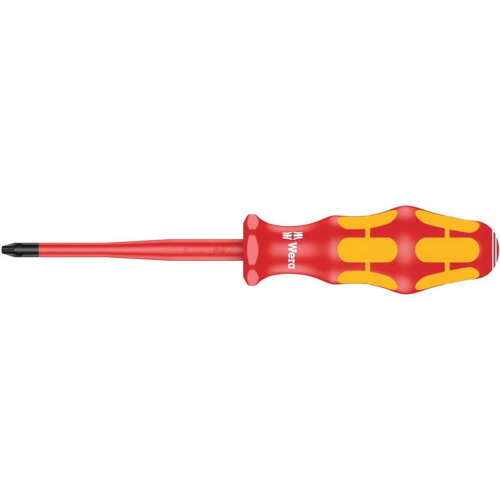 Wera 162 Is Ph VDE Insulated Screwdriver With Reduced Blade Diameter For Phillips Screws, Ph 2x100-mm.