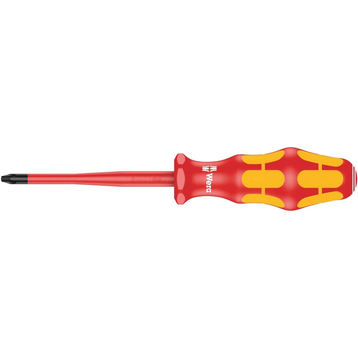 Wera 162 Is Ph VDE Insulated Screwdriver With Reduced Blade Diameter For Phillips Screws, Ph 2x100-mm.