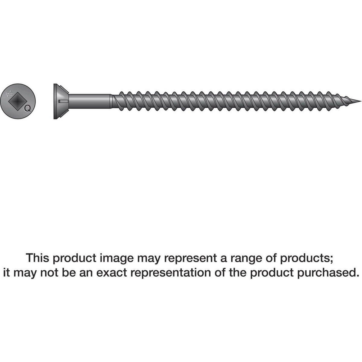 Simpson Strong-Tie WSTD212S WSTD Roofing Tile Screw (Collated), #8 x 2-1/2-in. #3 Square, Flat Head, 1500-Pack