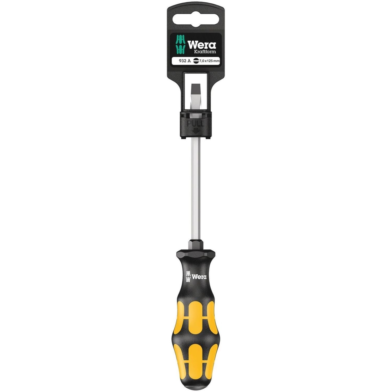 Wera 932 A SB Screwdriver For Slotted Screws, 1.2x7x125-mm.