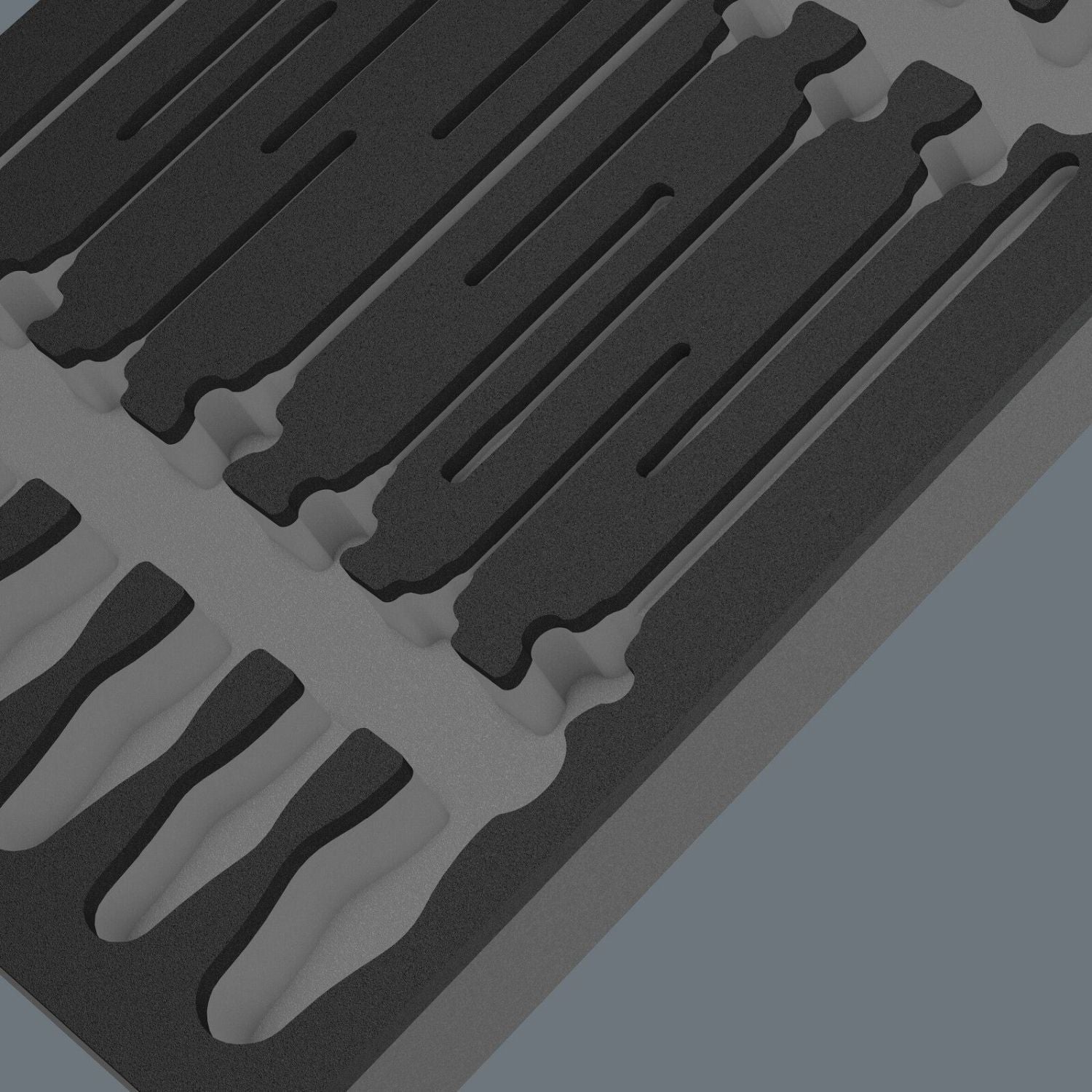 Wera 9814 Foam Insert The Chiseldriver Screwdriver Set 1, Empty, 344x30x392-mm.