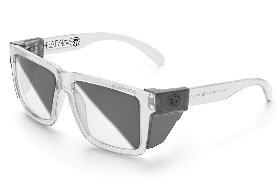 Heat Wave XL VISE Z87 VAPOR CLEAR Frame Photochromic Lens Sunglasses