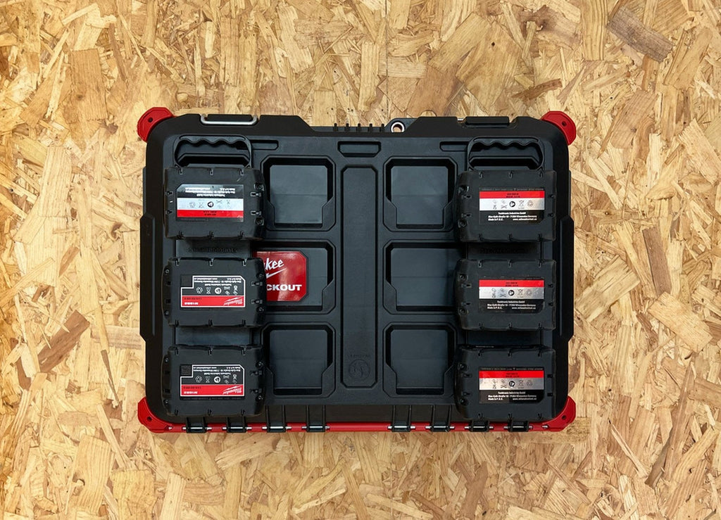 StealthMounts Battery Holder with Handle and Feet for Milwaukee M18