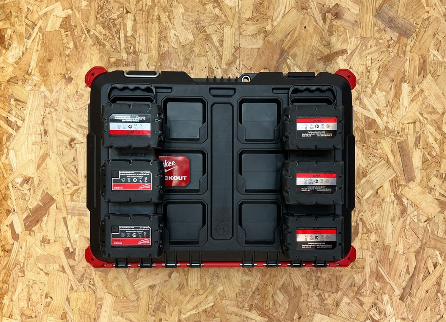 StealthMounts Battery Holder with Handle and Feet for Milwaukee M18