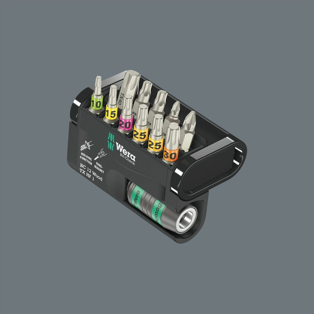 Wera Bit-Check 12 Wood Torx Hf 1 SB, 12-Pieces
