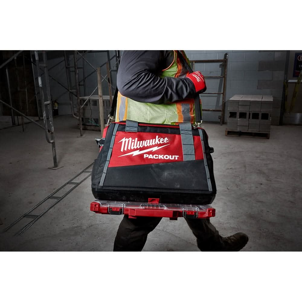Milwaukee 48-22-8322 20" PACKOUT Tool Bag & 48-22-8395B PACKOUT 18oz Insulated Bottle with Sip Lid