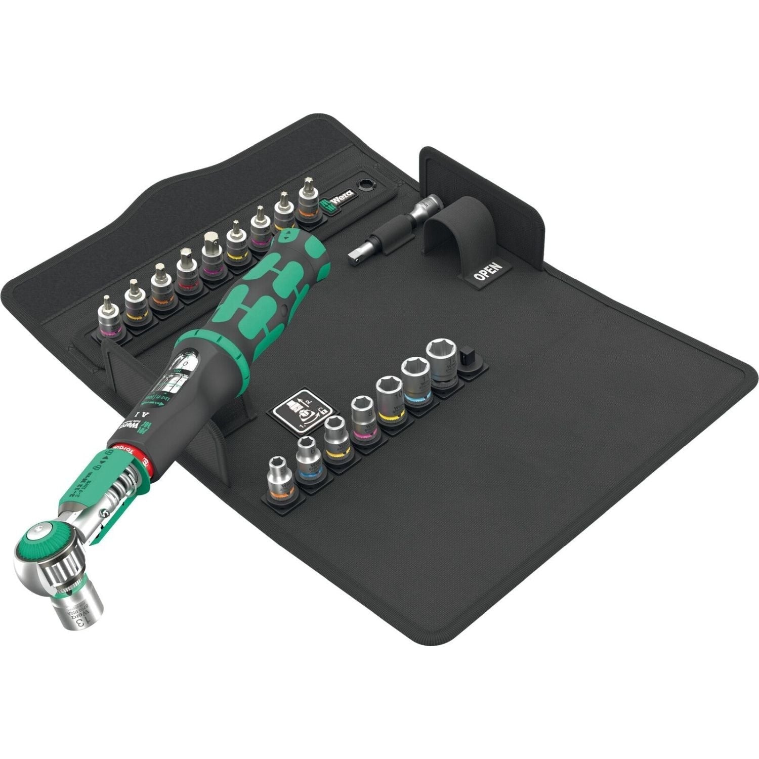 Wera Safe-Torque A 1 Shk Set 1, 1/4-in. Square Head, 2-12 Nm, 20-Pieces